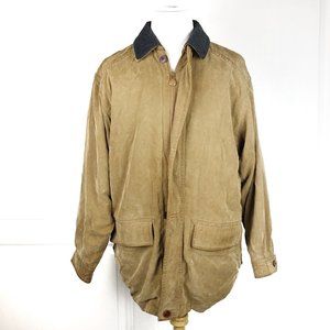Rainforest Men's Large Jacket Coat Tan Buttons